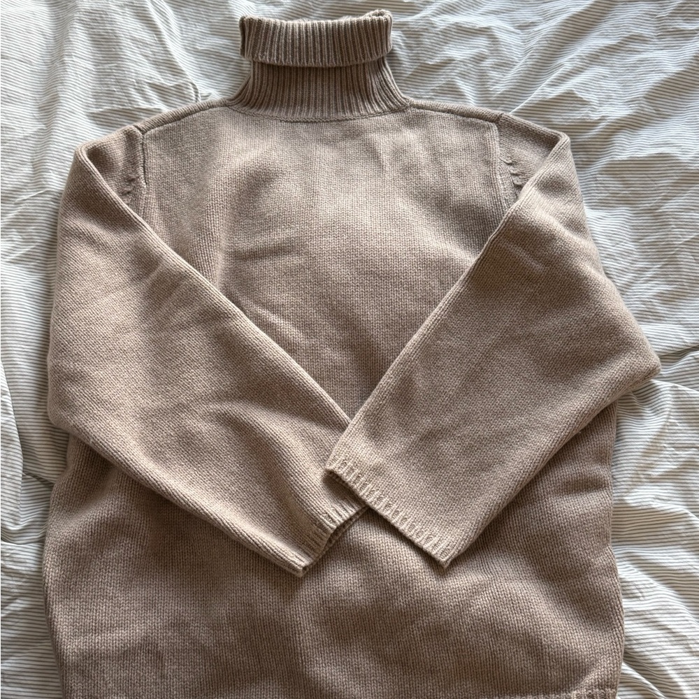 Toteme Beige Turtleneck Sweater